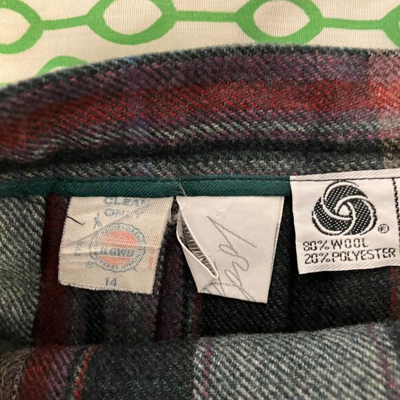 Vintage Evan Picone Wool Blend Skirt Vintage Sz 14 Modern Sz 2 - Picture 3 of 7